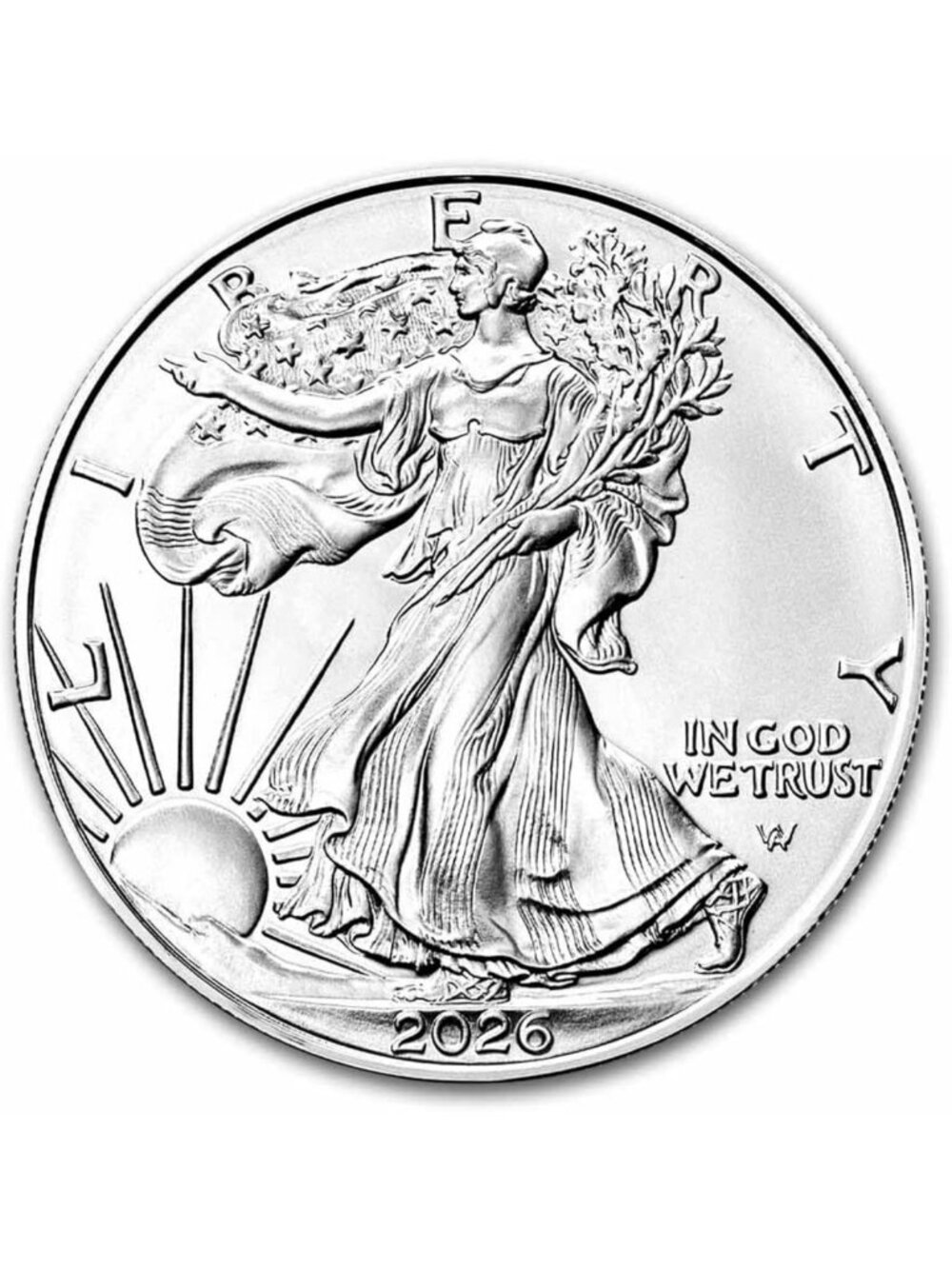 2026 American Silver Eagle 1 oz Coin - Uncirculated Bullion with Authenticity
